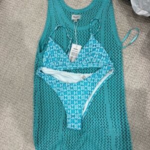 Rhythm Blue Bikini Set and dress